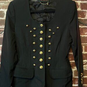 Vintage Lolita Lempicka Paris Blazer  w/ Gold Swirl Buttons